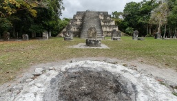 The pit is used for modern Maya ceremonies